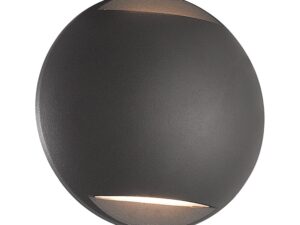 צמוד קיר אפור ORI UP&DOWN 5W IP65 אור חם