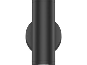 צמוד קיר שחור PATIO UP&DOWN 12W 24° IP65 אור ניטרלי