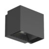 צמוד קיר שחור GLOW UP&DOWN 10W 15°~120° IP65 אור חם