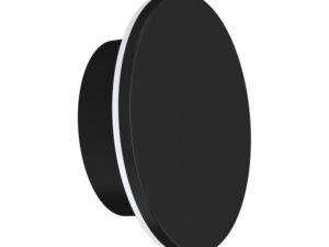 צמוד קיר שחור מט ROUND 8W IP65 3CCT