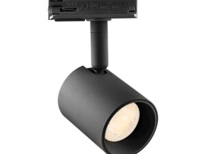 ספוט שחור לפס צבירה חד פאזי VERED 8W אור חם