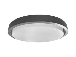 צמוד קיר/תקרה אפור MARS 18W IP65 3CCT