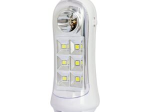 תאורה נטענת ניידת 6 לד+פנס אור קר