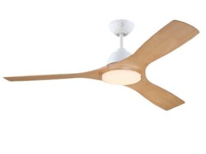 מאוורר תקרה Jessica IP44 "52 מנוע DC כולל שלט ותאורה לבן+דמוי אלון