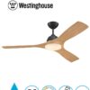 מאוורר תקרה Jessica IP44 “52 מנוע DC כולל שלט ותאורה שחור+דמוי אלון
