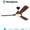 מאוורר תקרה Jessica IP44 “52 מנוע DC כולל שלט ותאורה שחור+דמוי מהגוני